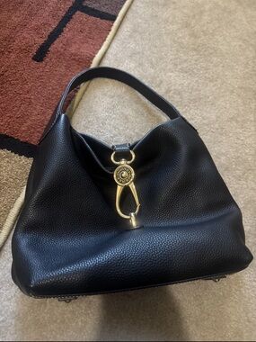 Dooney and Bourke Pebble Grain Small Logo Lock Sac